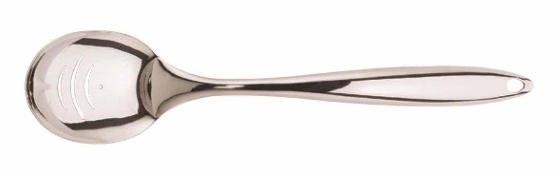 Schöpflöffel geschlitzt 33cm in Silber präsentiert im Onlineshop von KAQTU Design AG. Kochbesteck ist von Cuisipro