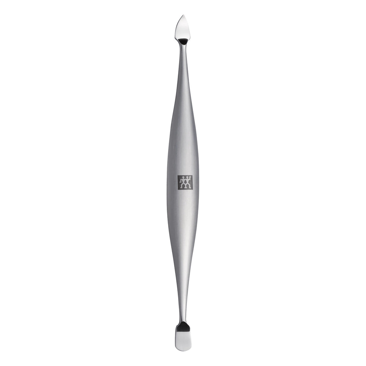 Doppelinstrument, mattiert 125 mm in Silber präsentiert im Onlineshop von KAQTU Design AG. Badzubehör ist von Zwilling Beauty