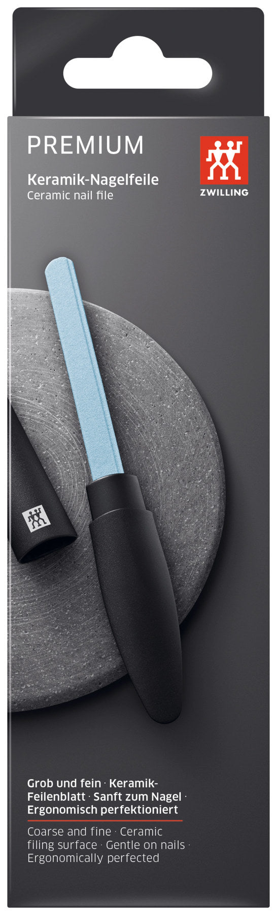 Twinox Keramik-Nagelfeile, schwarz in Schwarz präsentiert im Onlineshop von KAQTU Design AG. Pflege ist von Zwilling Beauty