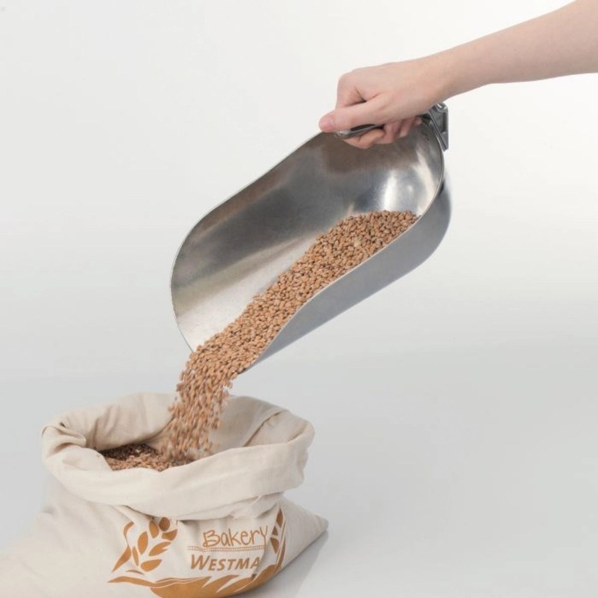 Innenstiel-, Sackschaufel Magazin, 32x16.5x16.5cm, 2.6 lt in Grau präsentiert im Onlineshop von KAQTU Design AG. Küchenhelfer ist von Westmark