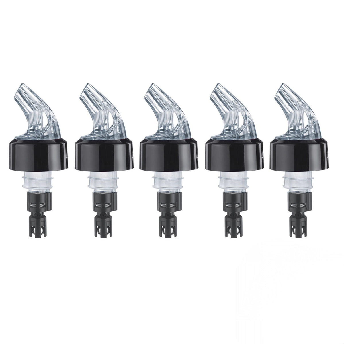 5 Stk. Posi Pour Dosierausgiesser 4cl in Schwarz präsentiert im Onlineshop von KAQTU Design AG. Barzubehör ist von Westmark