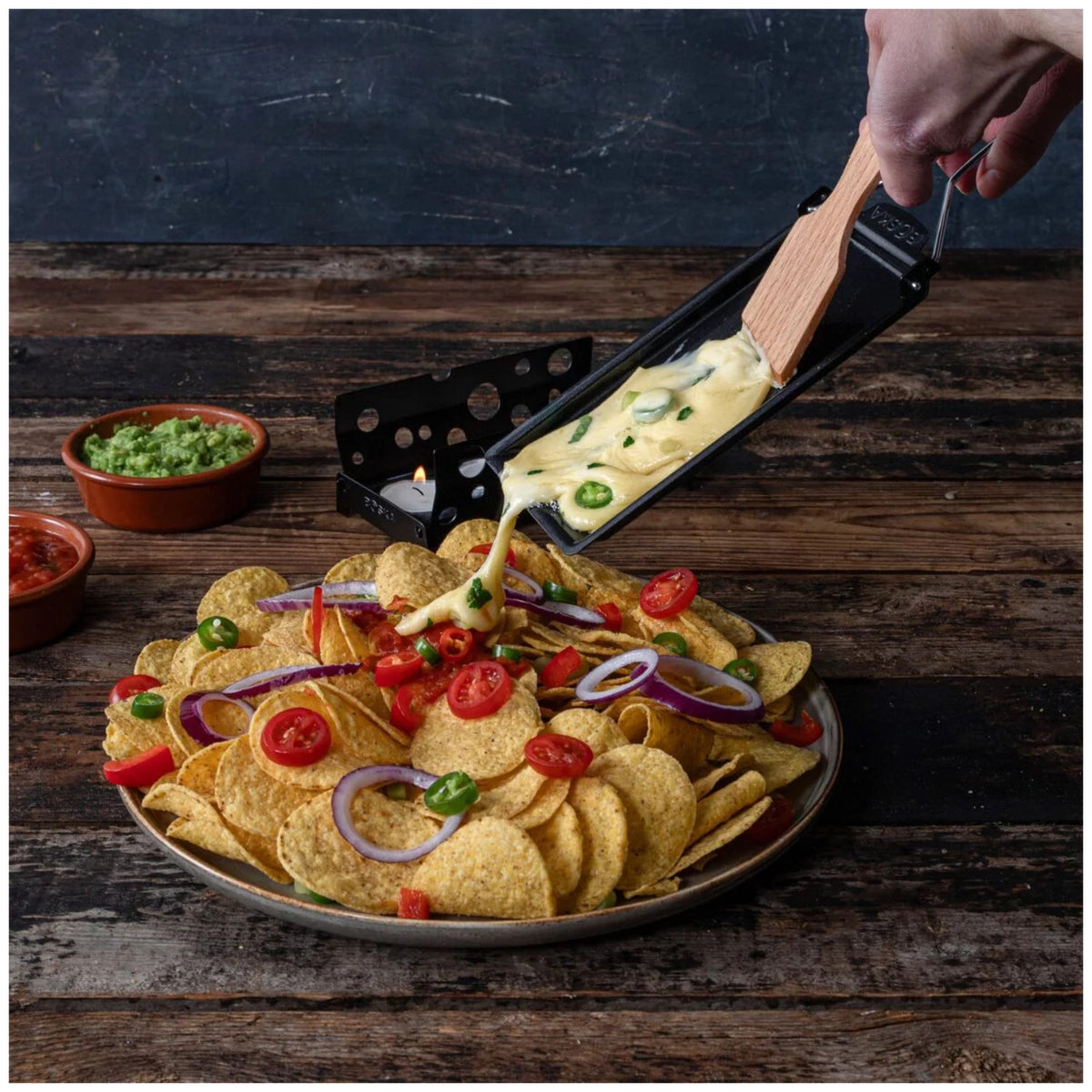 Partycl.® ToGo Milano schwarz Edelst. Pla. Stahl 185x95x45 in Schwarz präsentiert im Onlineshop von KAQTU Design AG. Fondue/Raclette ist von Boska