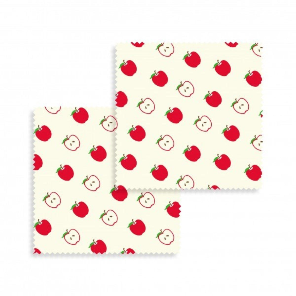 2er Set Bienenwachs Wraps Apfel 20x20cm in Mehrfarbig präsentiert im Onlineshop von KAQTU Design AG. Küchenhelfer ist von Nuts Innovations