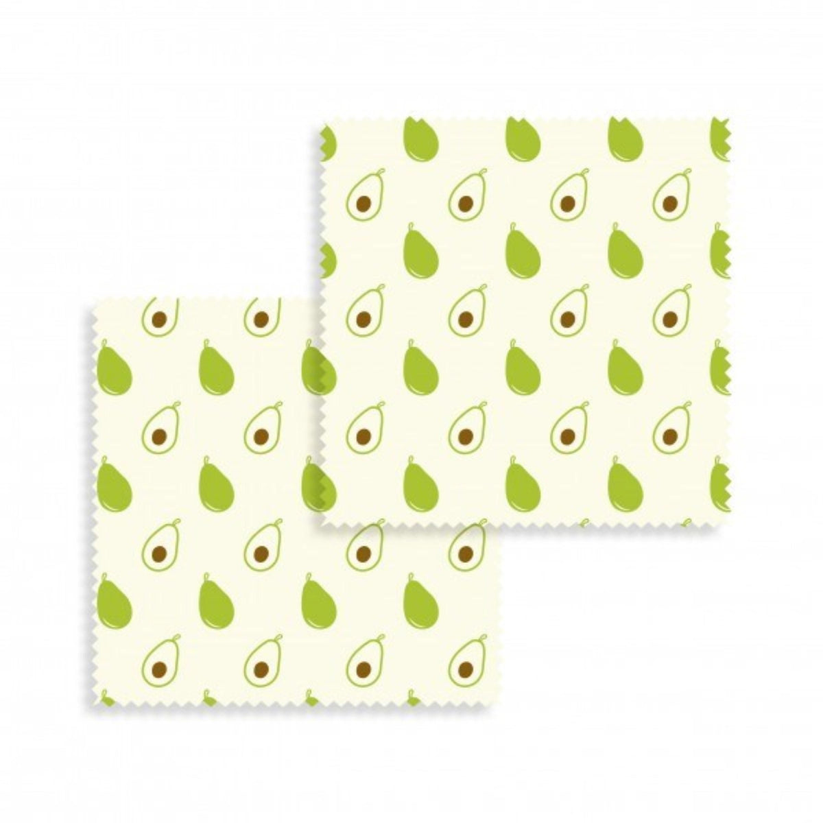 2er Set Bienenwachs Wraps Avocado 20x20cm in Mehrfarbig präsentiert im Onlineshop von KAQTU Design AG. Küchenhelfer ist von Nuts Innovations