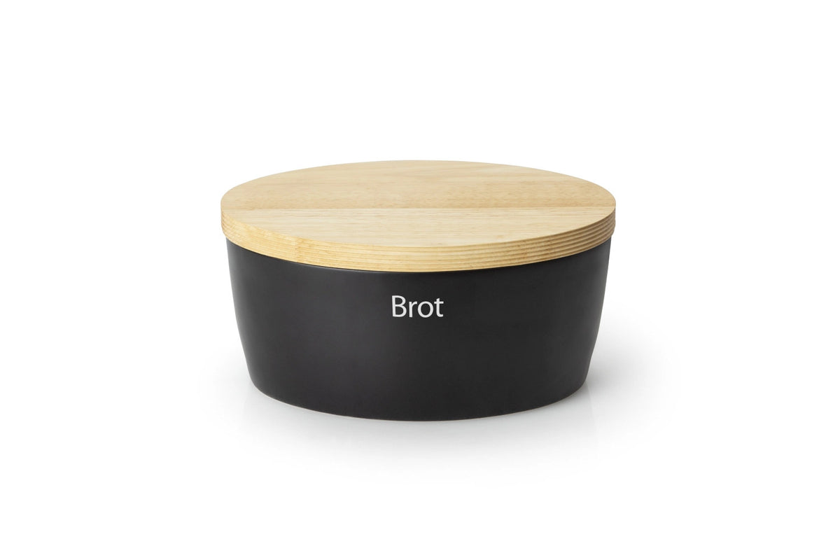 Keramik Brottopf oval, schwarz, 27x20xH13,5cm in Schwarz präsentiert im Onlineshop von KAQTU Design AG. Brotkorb ist von Continenta