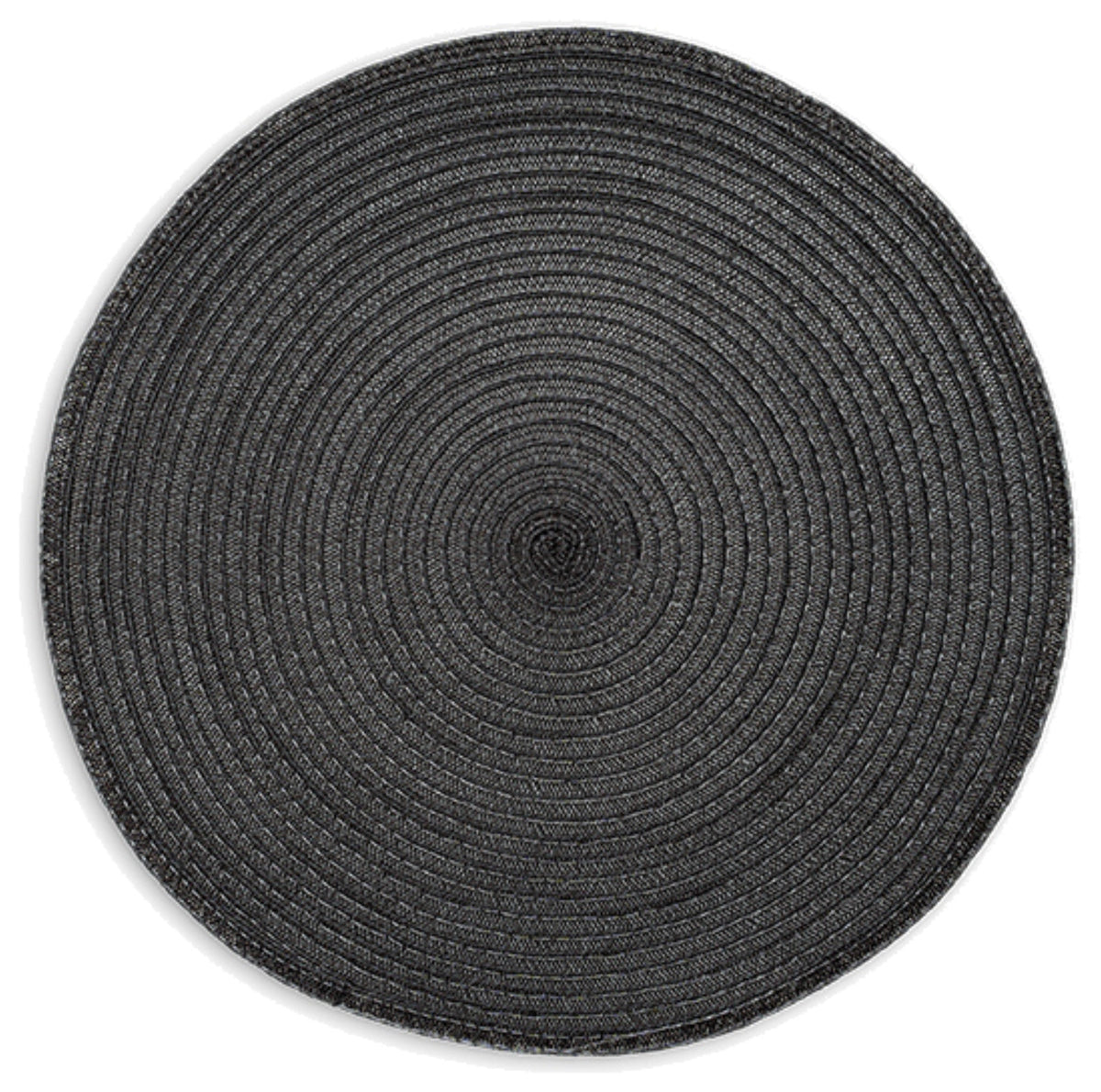 Tischset rund, anthrazit, 38 cm in Silber präsentiert im Onlineshop von KAQTU Design AG. Tischset ist von Continenta