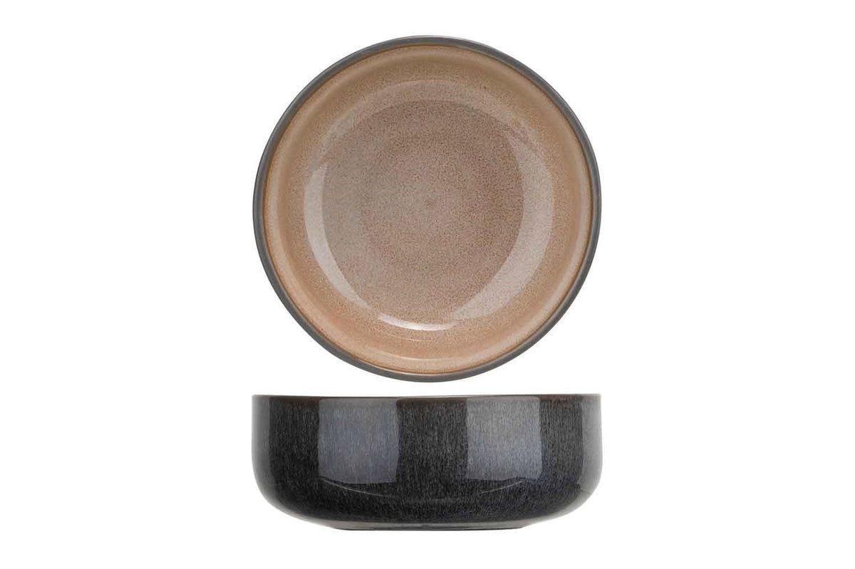 Braune Schale Lerida Desert von Cosy & Trendy, rund geformt, Masse 10.9x10.8x4.3cm, als dekoratives Aufbewahrungsobjekt.