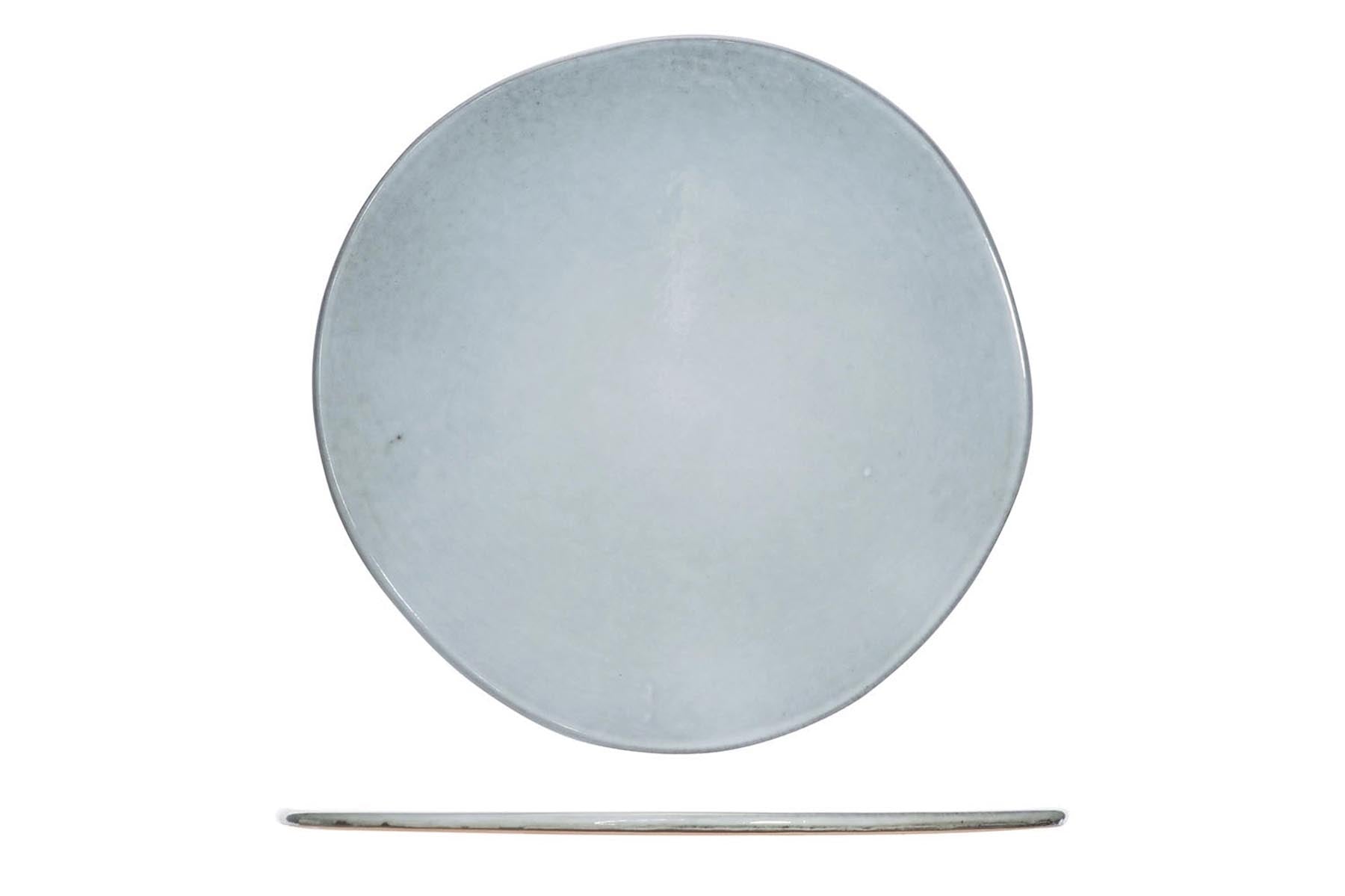 Loft Platte organisch, D 29cm in Silber präsentiert im Onlineshop von KAQTU Design AG. Schale ist von Cosy & Trendy