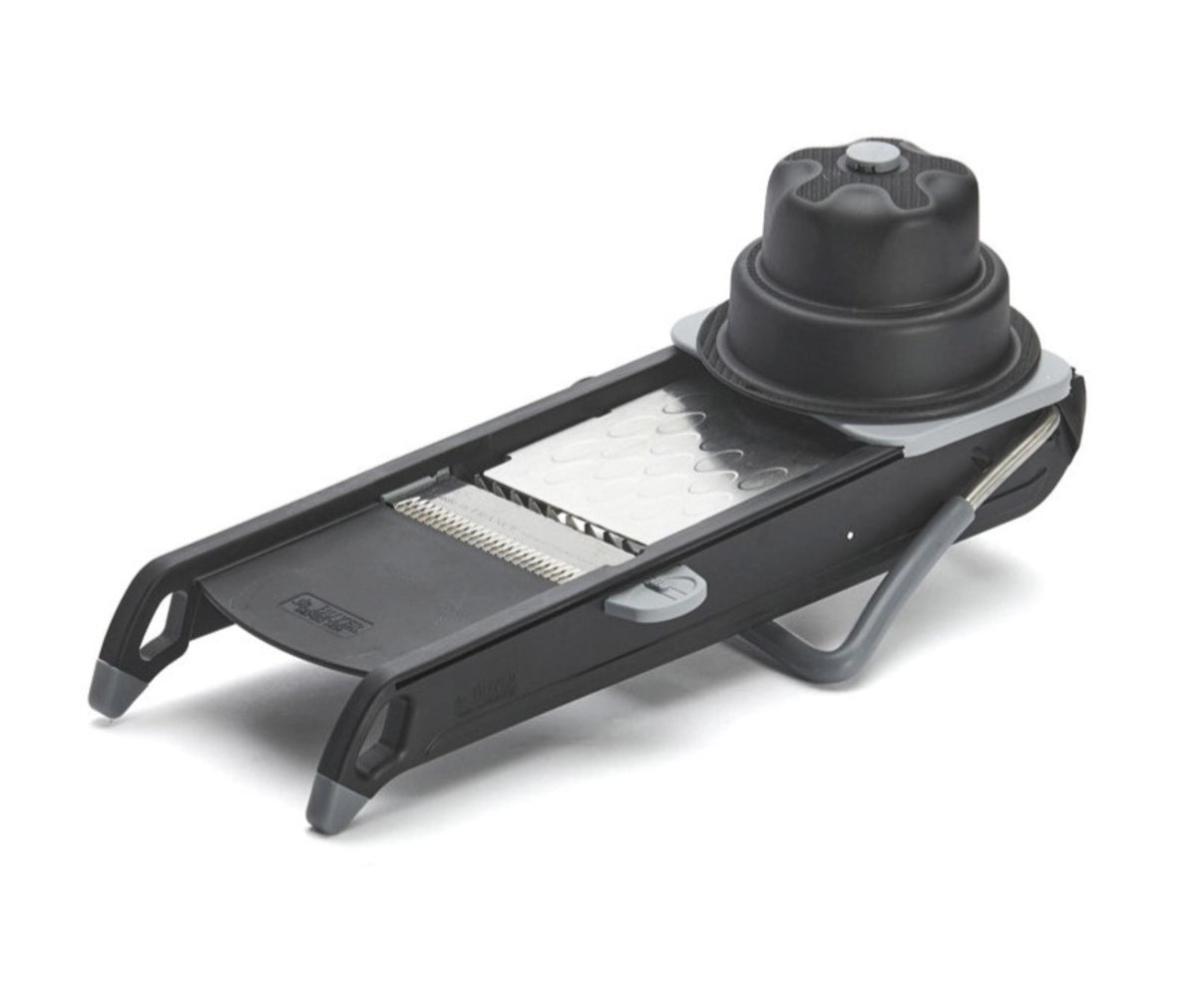 Mandoline Swing Plus schwarz in Schwarz präsentiert im Onlineshop von KAQTU Design AG. Küchenhelfer ist von de Buyer