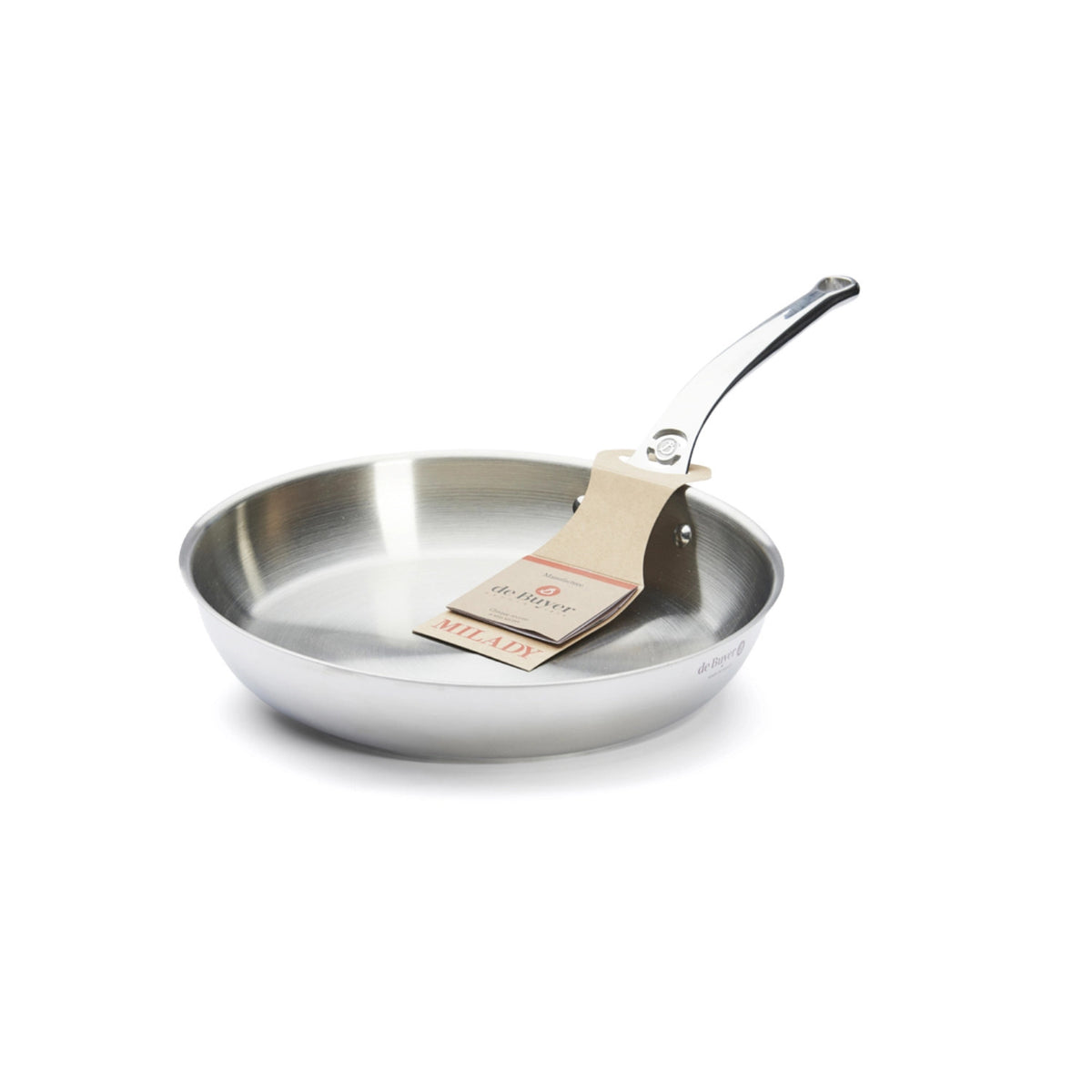 MILADY Bratpfanne unbeschichtet Ø 28cm, Induktion in Silber präsentiert im Onlineshop von KAQTU Design AG. Bratpfanne ist von de Buyer
