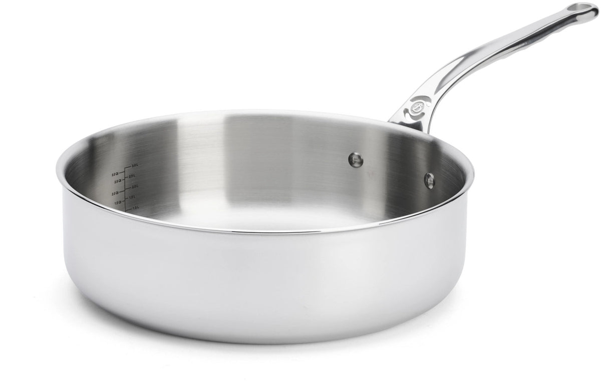 Affinity Sauteuse gerade Ø 28cm in Silber präsentiert im Onlineshop von KAQTU Design AG. ist von de Buyer