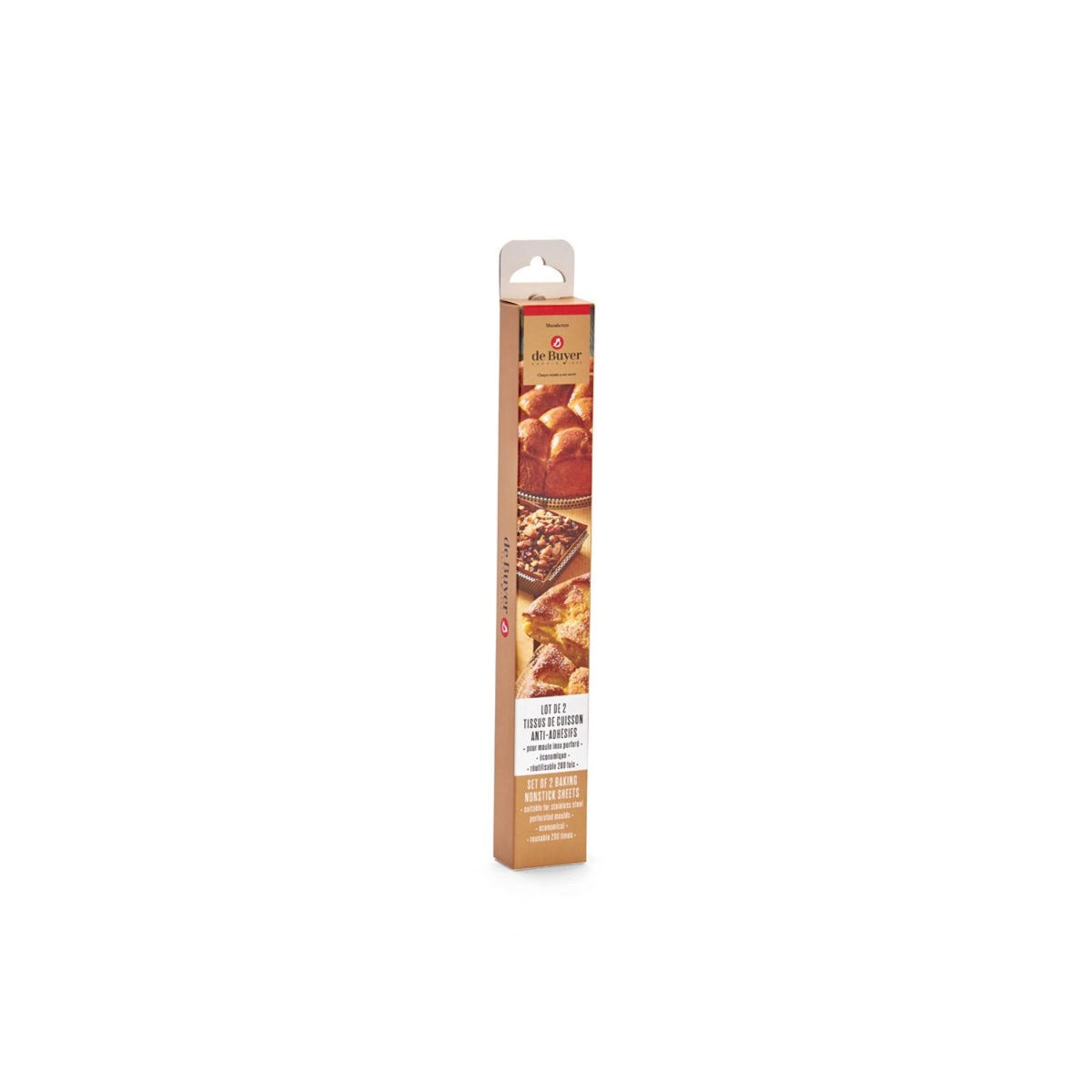Backtrennfolie X2 für Tarte Rect. 3212.35 in Braun präsentiert im Onlineshop von KAQTU Design AG. Backutensilien ist von de Buyer