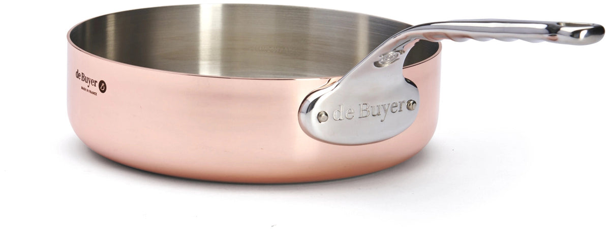 PRIMA MATERA Sauteuse gerade KupferEdelst. Ø24cm,Induktion in Kupfer präsentiert im Onlineshop von KAQTU Design AG. ist von de Buyer