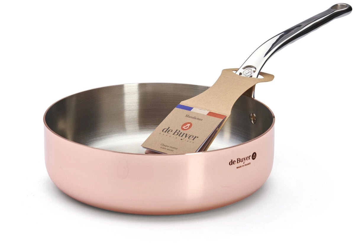PRIMA MATERA Sauteuse gerade KupferEdelst. Ø24cm,Induktion in Kupfer präsentiert im Onlineshop von KAQTU Design AG. ist von de Buyer