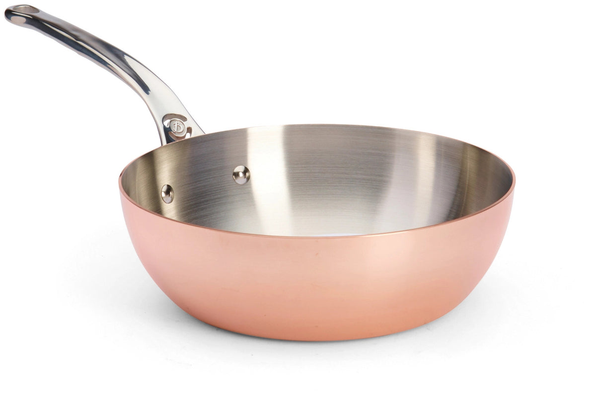 PRIMA MATERA Sauteuse konisch KupferEdelst. Ø24cm,Indukt. in Kupfer präsentiert im Onlineshop von KAQTU Design AG. ist von de Buyer