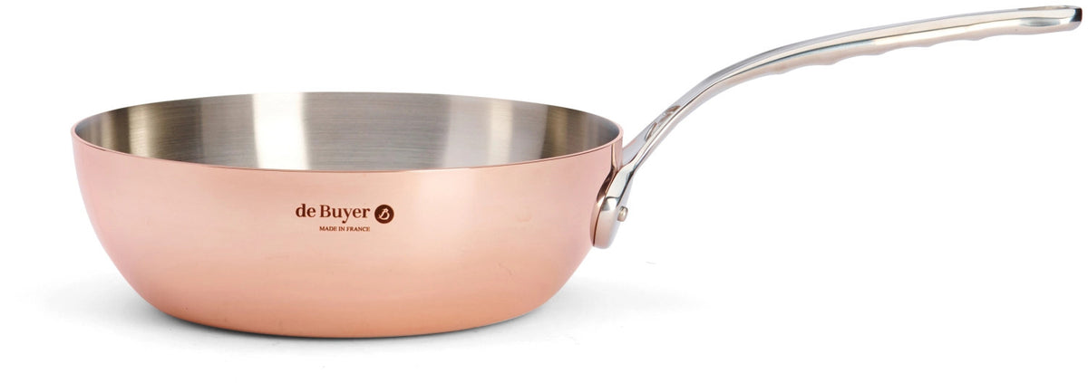 PRIMA MATERA Sauteuse konisch KupferEdelst. Ø24cm,Indukt. in Kupfer präsentiert im Onlineshop von KAQTU Design AG. ist von de Buyer