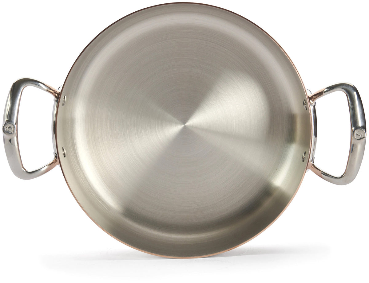 PRIMA MATERA Bratentopf nied. KupferEdelst.28cm,Deckel,Ind. in Kupfer präsentiert im Onlineshop von KAQTU Design AG. ist von de Buyer