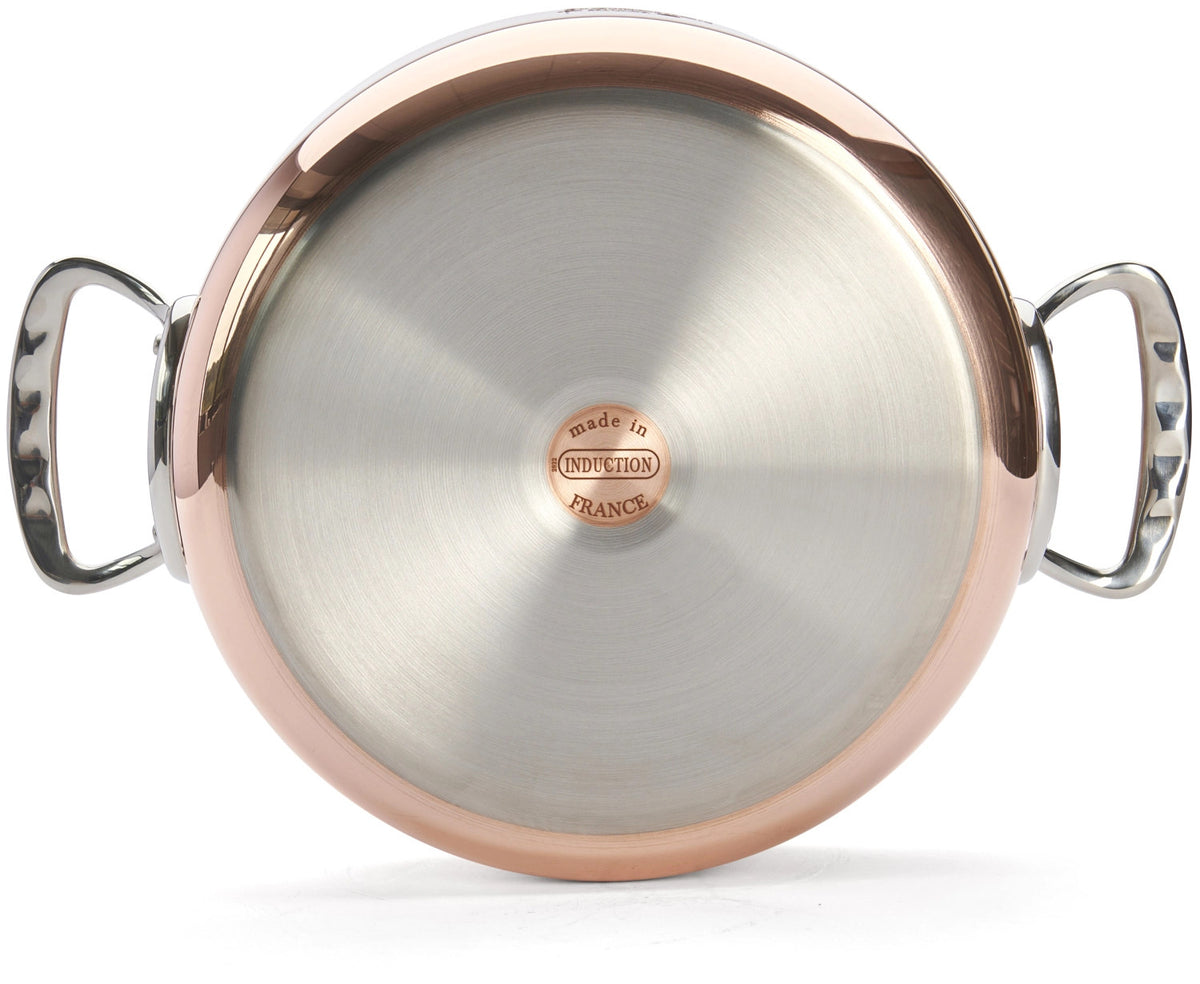 PRIMA MATERA Bratentopf nied. KupferEdelst.28cm,Deckel,Ind. in Kupfer präsentiert im Onlineshop von KAQTU Design AG. ist von de Buyer
