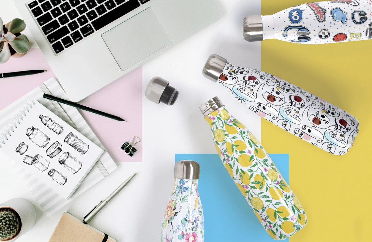 Isolierflaschen doppelw. 500ml, Lemon in Mehrfarbig präsentiert im Onlineshop von KAQTU Design AG. Kanne ist von Easy Life