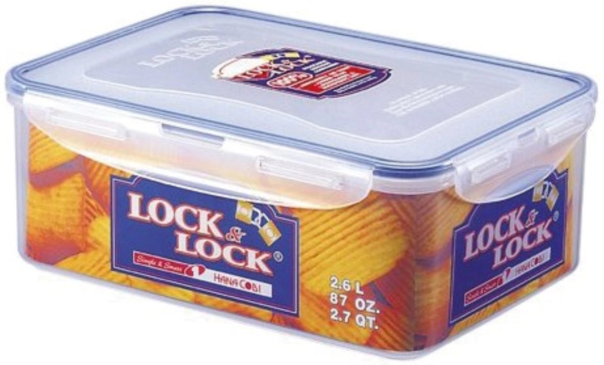 Vorratsdose rechteckig 2.6lt 24.8x18x9.3cm in Transparent präsentiert im Onlineshop von KAQTU Design AG. Aufbewahrungsdose ist von Lock&Lock