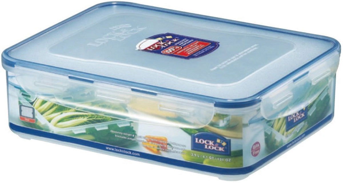 Vorratsdose rechteckig 3.9lt m.Abtropf Einlage 29.5x23x8.4cm in Transparent präsentiert im Onlineshop von KAQTU Design AG. Aufbewahrungsdose ist von Lock&Lock