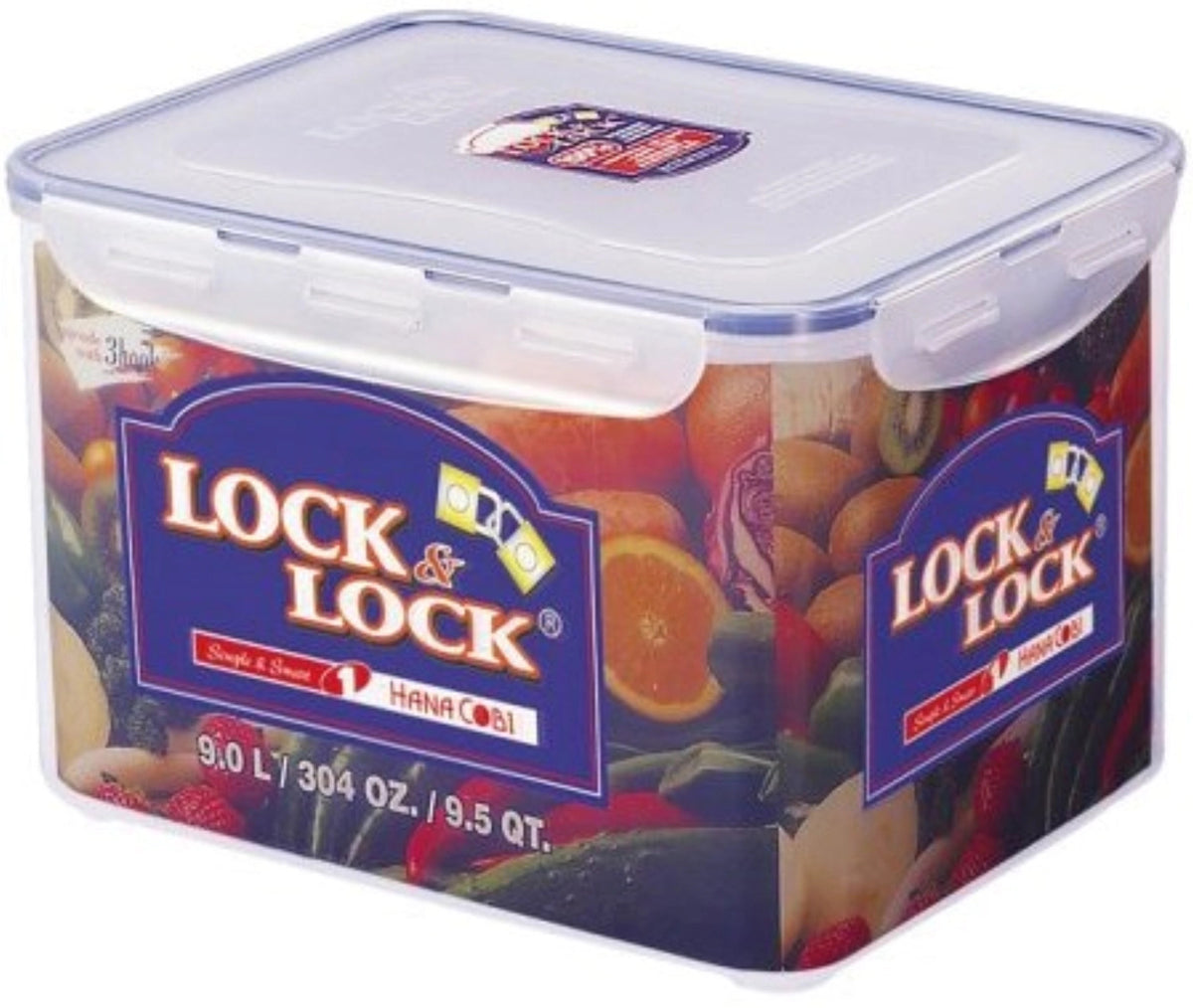 Vorratsdose rechteckig 9lt m.Abtropf Einlage 29.5x23x18.5cm in Transparent präsentiert im Onlineshop von KAQTU Design AG. Aufbewahrungsdose ist von Lock&Lock