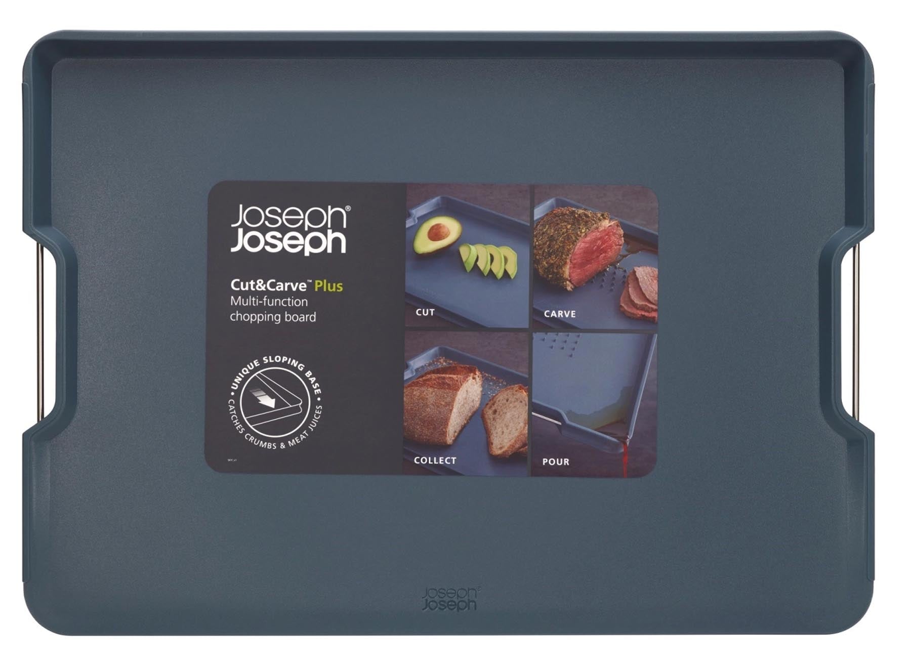 Cut+Carve Plus extra gross Sky in Blau präsentiert im Onlineshop von KAQTU Design AG. Backutensilien ist von Joseph Joseph