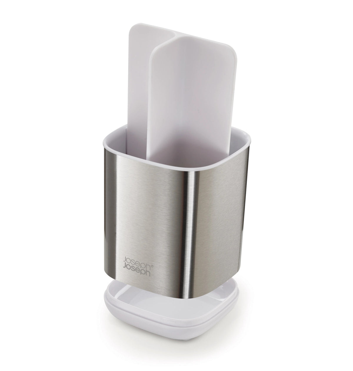 EasyStore Steel Zahnbürstenhalter - Weiß in Weiss präsentiert im Onlineshop von KAQTU Design AG. Zahnputz ist von Joseph Joseph
