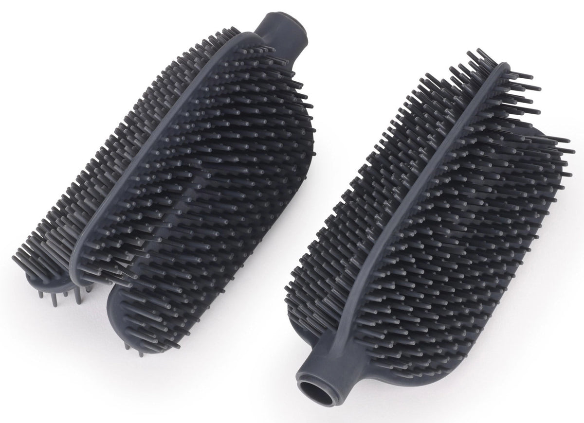 2er Set Flex 360 Ersatzkopf grau in Schwarz präsentiert im Onlineshop von KAQTU Design AG. Badzubehör ist von Joseph Joseph
