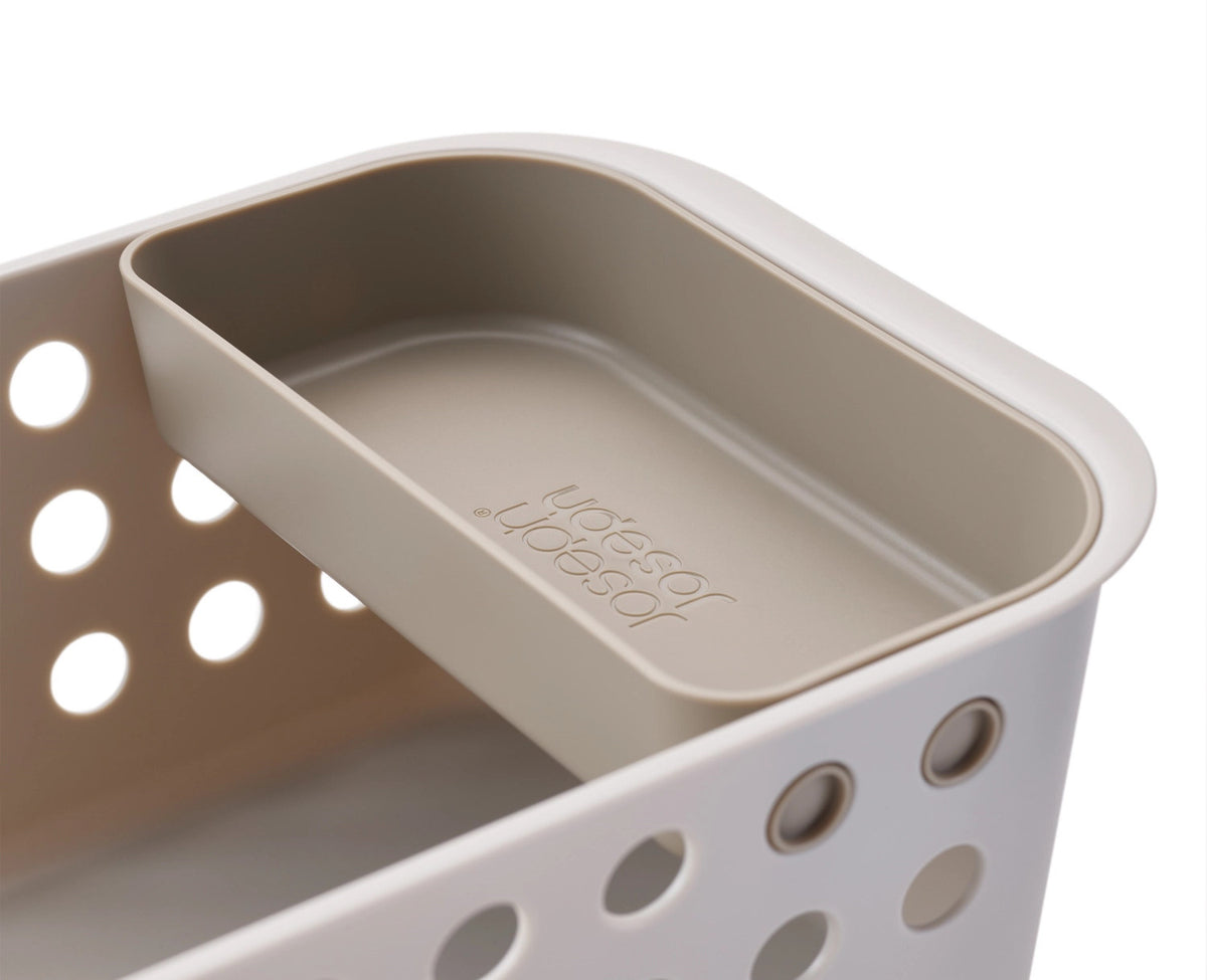 EasyStore Aufbewahrungskorb in Beige präsentiert im Onlineshop von KAQTU Design AG. Aufbewahrungsbehälter ist von Joseph Joseph