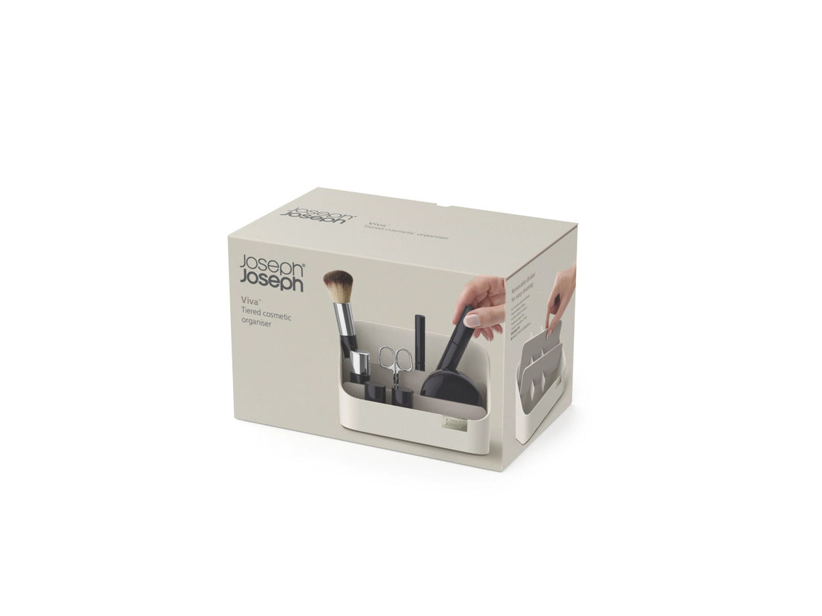 Viva gestufter Kosmetik-Organizer, 18x10.7x11cm in Beige präsentiert im Onlineshop von KAQTU Design AG. Pflege ist von Joseph Joseph