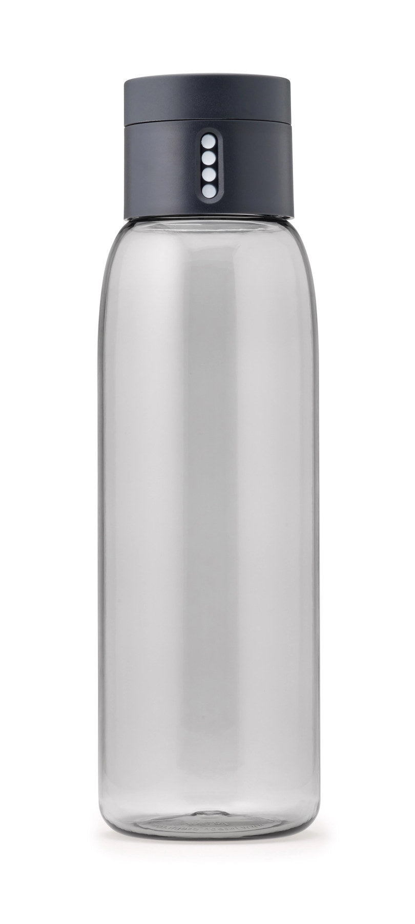 Dot Trinkflasche, transp. grau, 600 ml in Silber präsentiert im Onlineshop von KAQTU Design AG. ist von Joseph Joseph