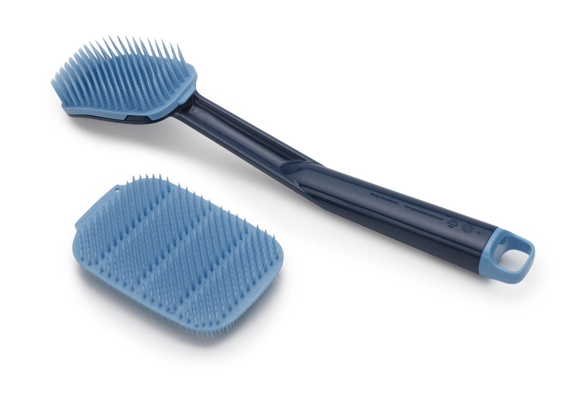 CleanTech Spülbürsten- und Schrubber-Set 2tlg. Blau in Blau präsentiert im Onlineshop von KAQTU Design AG. Reinigung & Wäsche ist von Joseph Joseph
