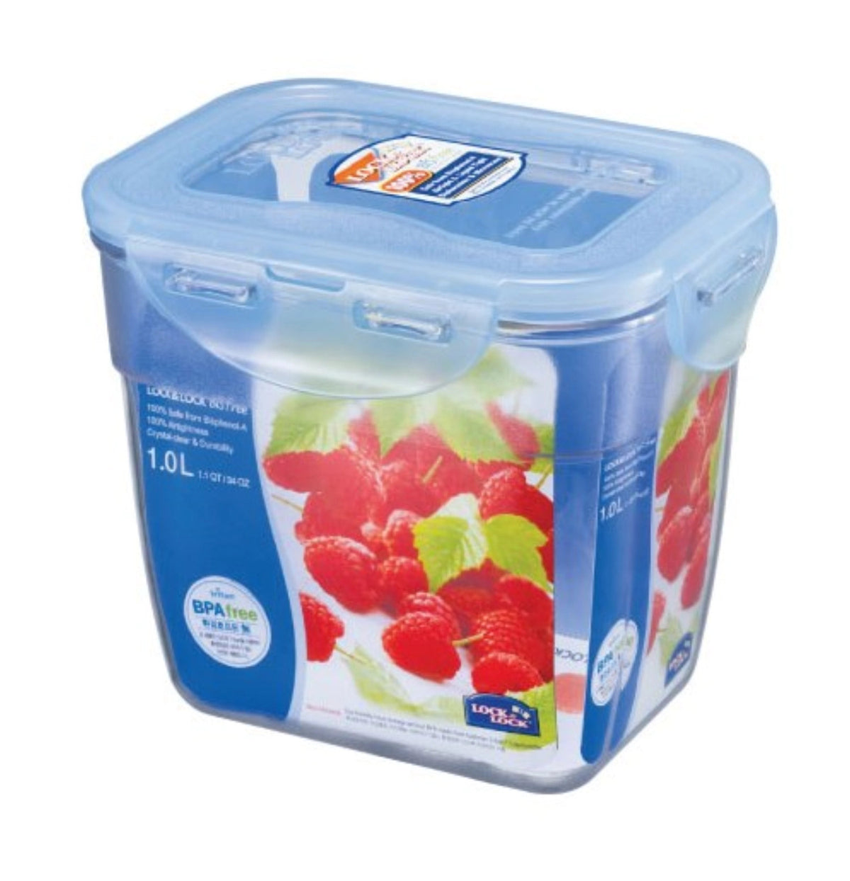 Vorratsdose professional stapelbar 1lt 14.5x11x12.8cm in Transparent präsentiert im Onlineshop von KAQTU Design AG. Aufbewahrungsdose ist von Lock&Lock