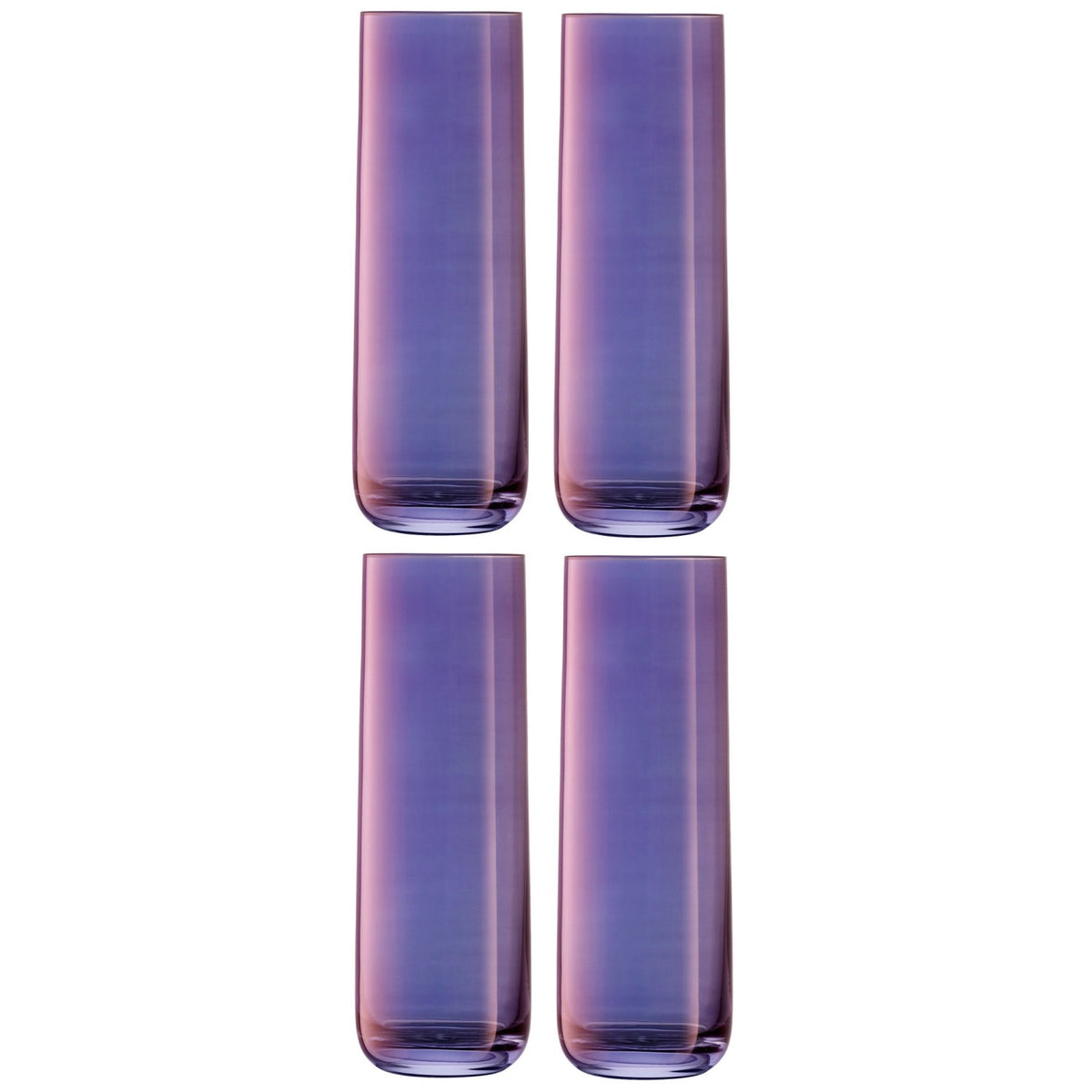 4er Set Aurora Longdrinkglas 420ml polar violet in Violett präsentiert im Onlineshop von KAQTU Design AG. Cocktailgläser ist von LSA
