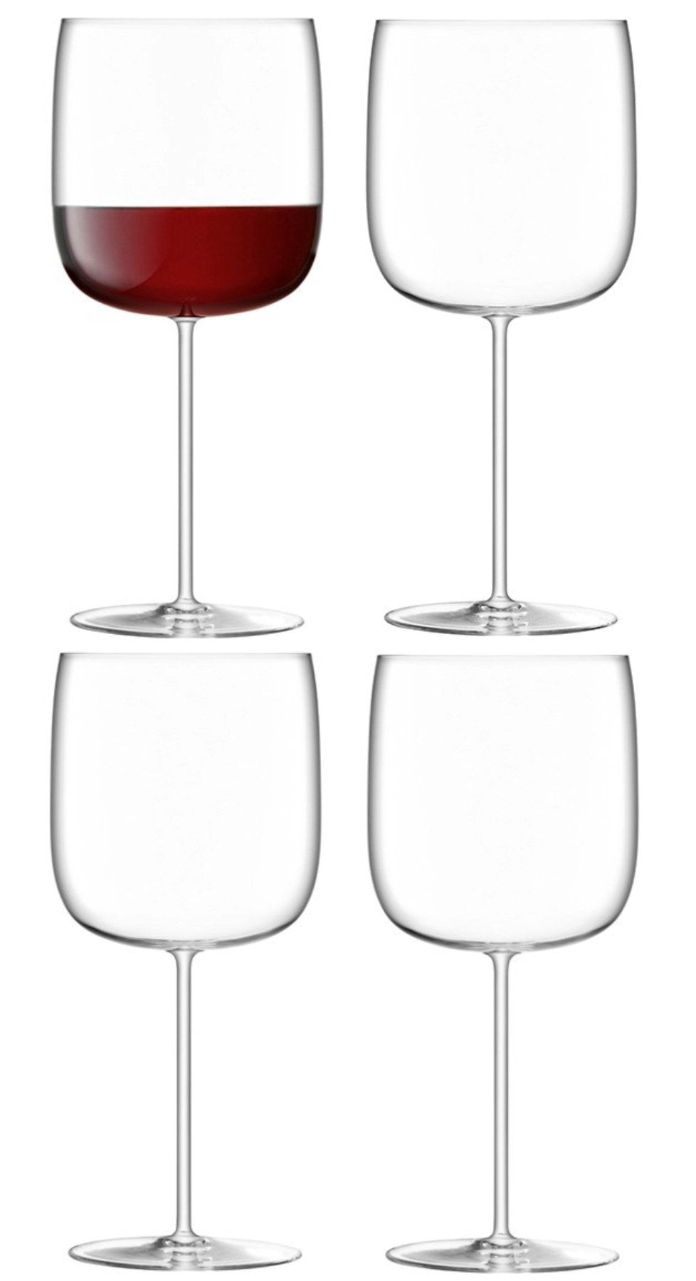 4er Set Borough Grand Cru Gläser 660ml in Transparent präsentiert im Onlineshop von KAQTU Design AG. Wein- & Sektglas ist von LSA