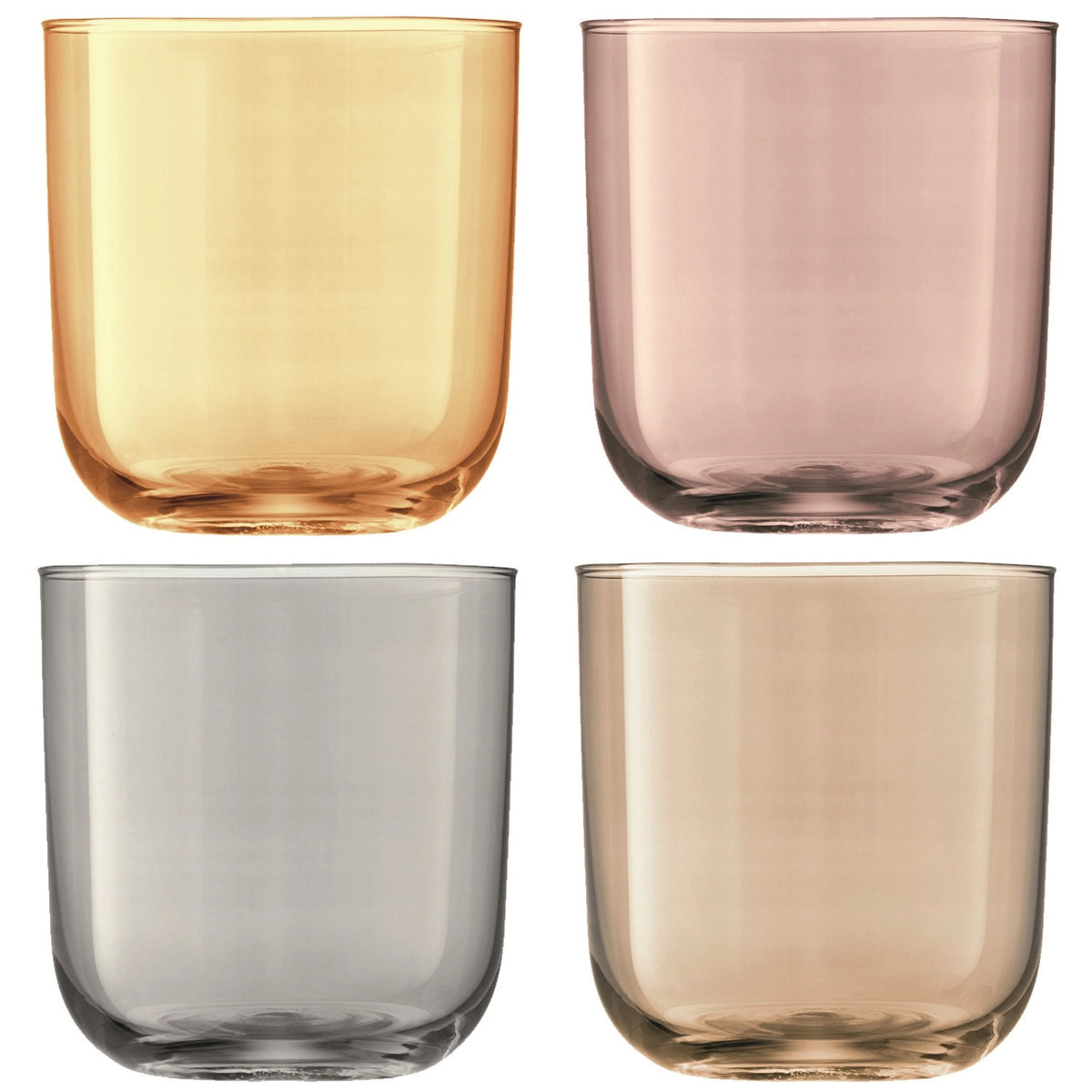 4er Set Polka Becher 420ml - metall assort. in Grau präsentiert im Onlineshop von KAQTU Design AG. Trinkgläser ist von LSA