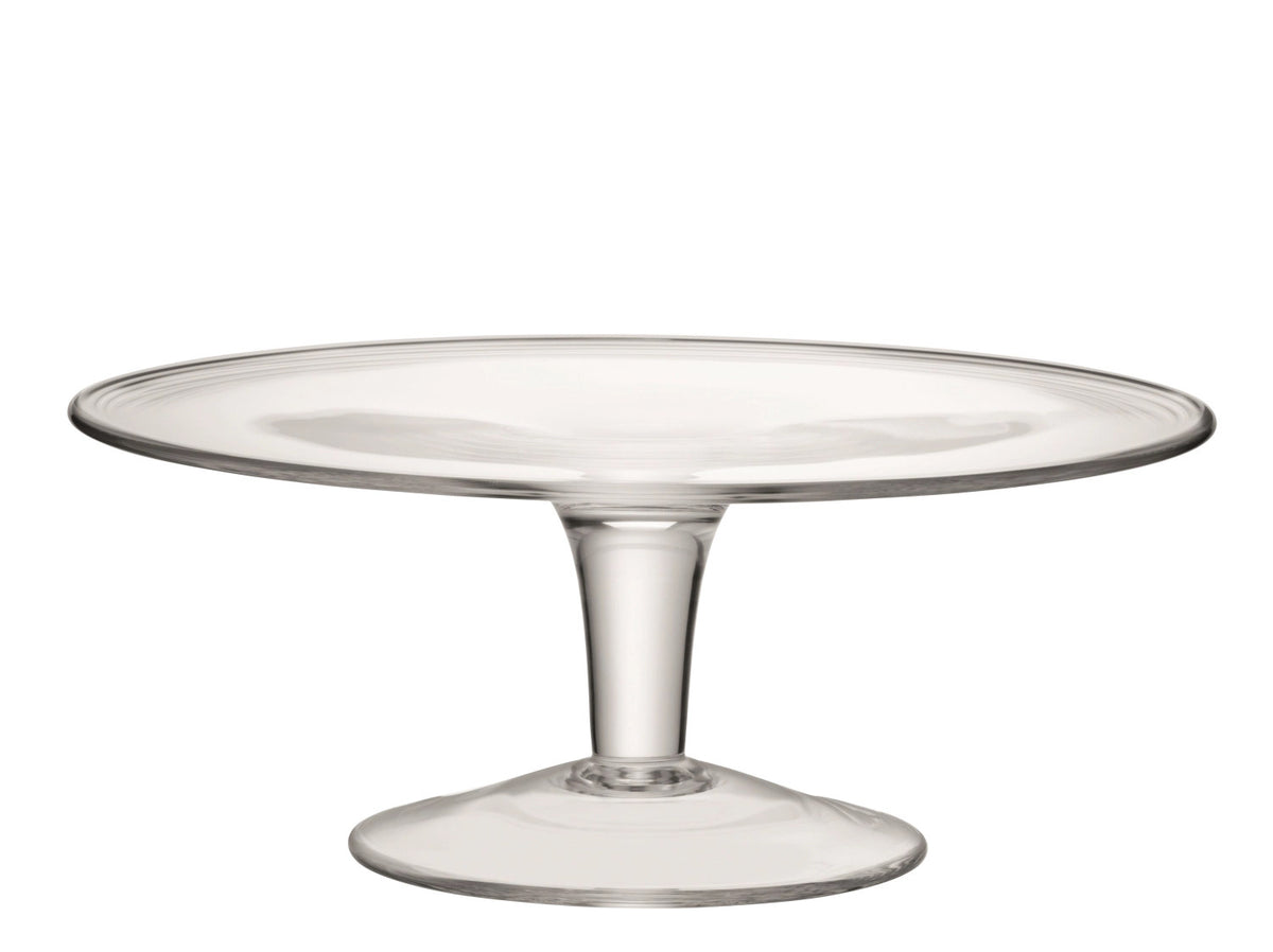 Serve Kuchenplatte Ø30cm - klar in Transparent präsentiert im Onlineshop von KAQTU Design AG. Platte ist von LSA