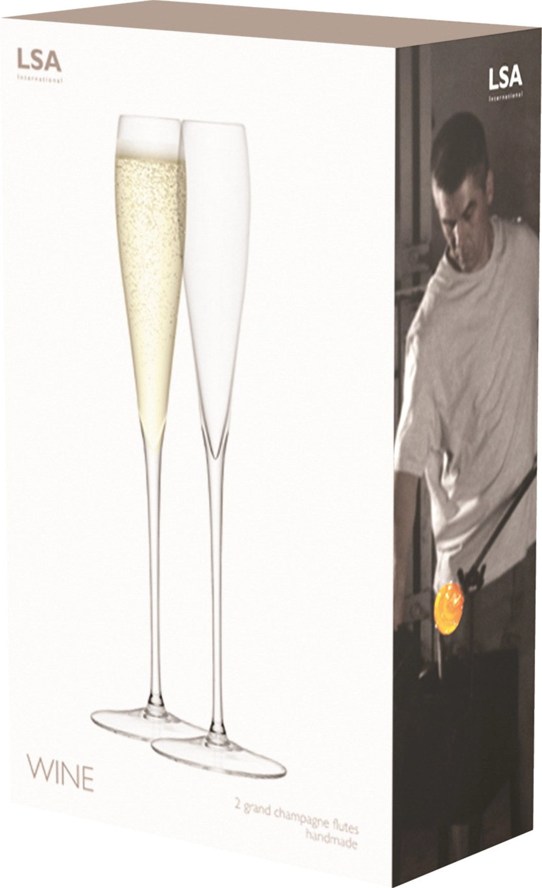 2er Set Wine Sektkelch 100ml - klar in Transparent präsentiert im Onlineshop von KAQTU Design AG. Wein- & Sektglas ist von LSA