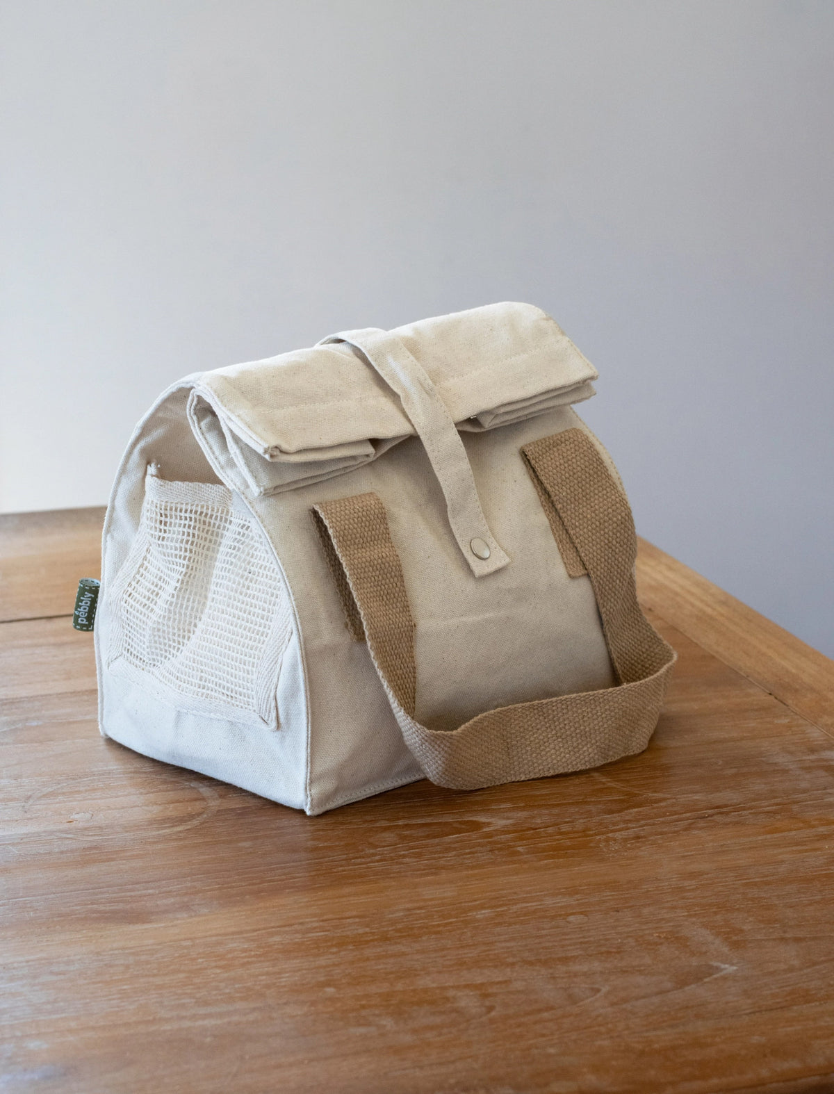 Lunch Tasche, natural, 32x25x17cm in Beige präsentiert im Onlineshop von KAQTU Design AG. Snackbox ist von Pebbly