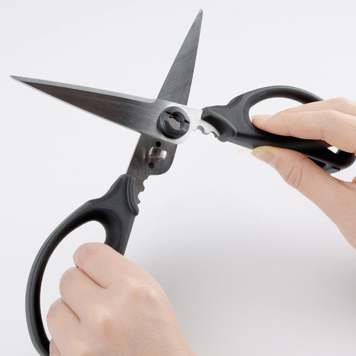Küchen-Kräuterschere, schwarz in Schwarz präsentiert im Onlineshop von KAQTU Design AG. Küchenhelfer ist von OXO