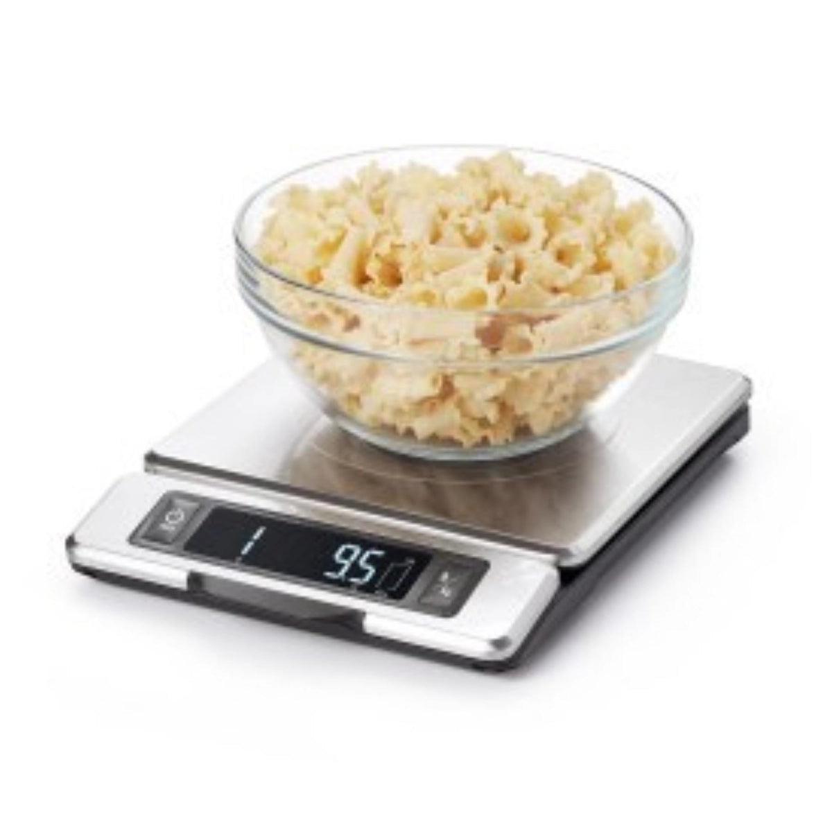 GG Haushaltswaage Edelstahl 5kg ausziehbar weiss in Silber präsentiert im Onlineshop von KAQTU Design AG. Waage ist von OXO