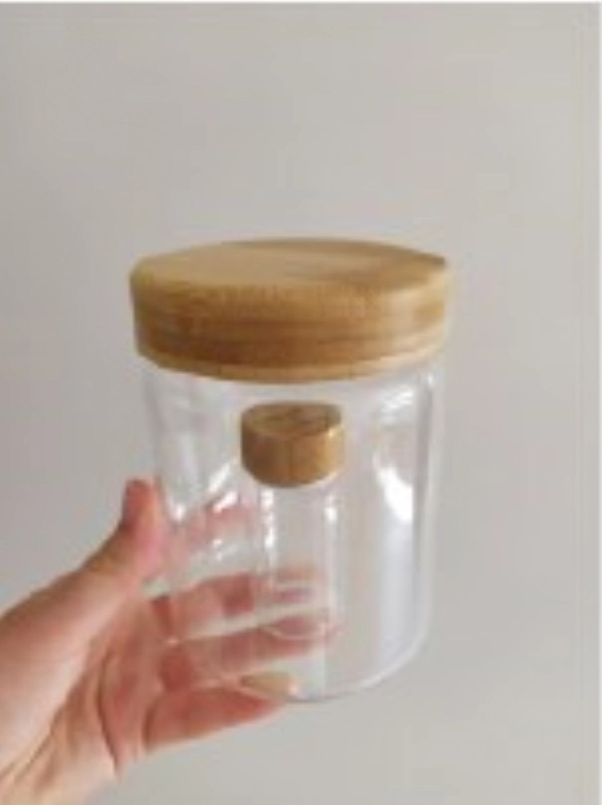 2er Set To-Go Lunch Glas u Saucen-Glas 700ml, 10x13cm in Transparent präsentiert im Onlineshop von KAQTU Design AG. Snackbox ist von Pebbly