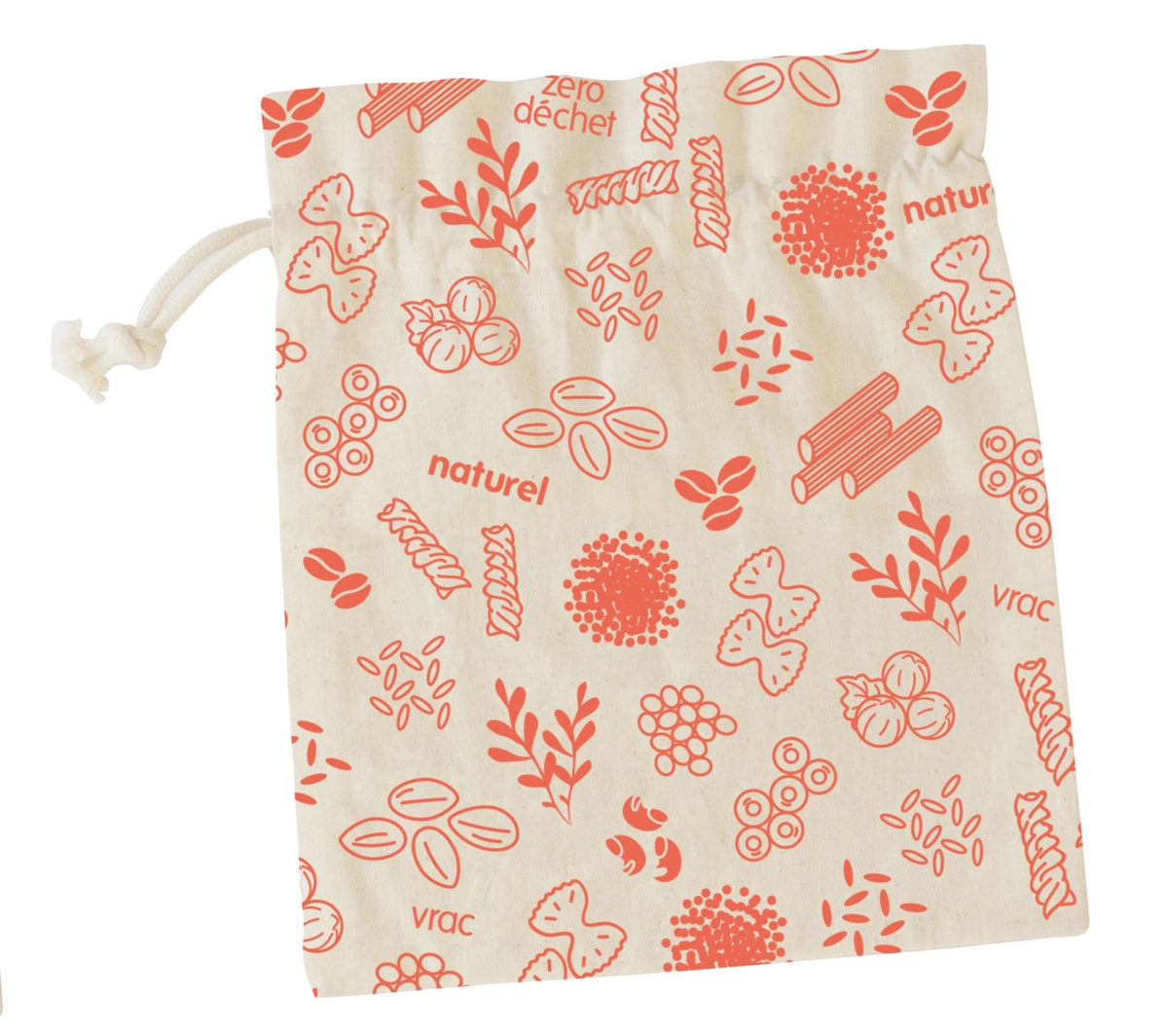 Pebbly Beutel aus Bio-Baumwolle S rot, 15x20cm in Rot präsentiert im Onlineshop von KAQTU Design AG. Küchenhelfer ist von Pebbly