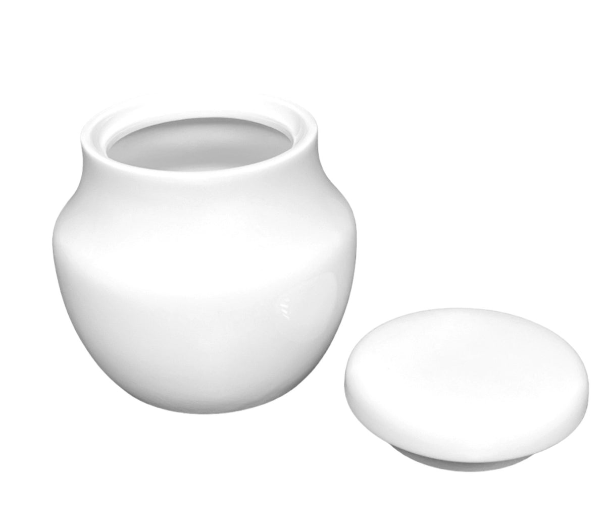 Uni 09 Zuckerdose 0.2lt in Weiss präsentiert im Onlineshop von KAQTU Design AG. Aufbewahrungsdose ist von Royal Porcelain