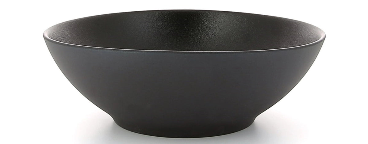 Equinoxe Suppenteller, Ø 19 cm, H: 6.5 cm, schwarz in Schwarz präsentiert im Onlineshop von KAQTU Design AG. Teller ist von Revol