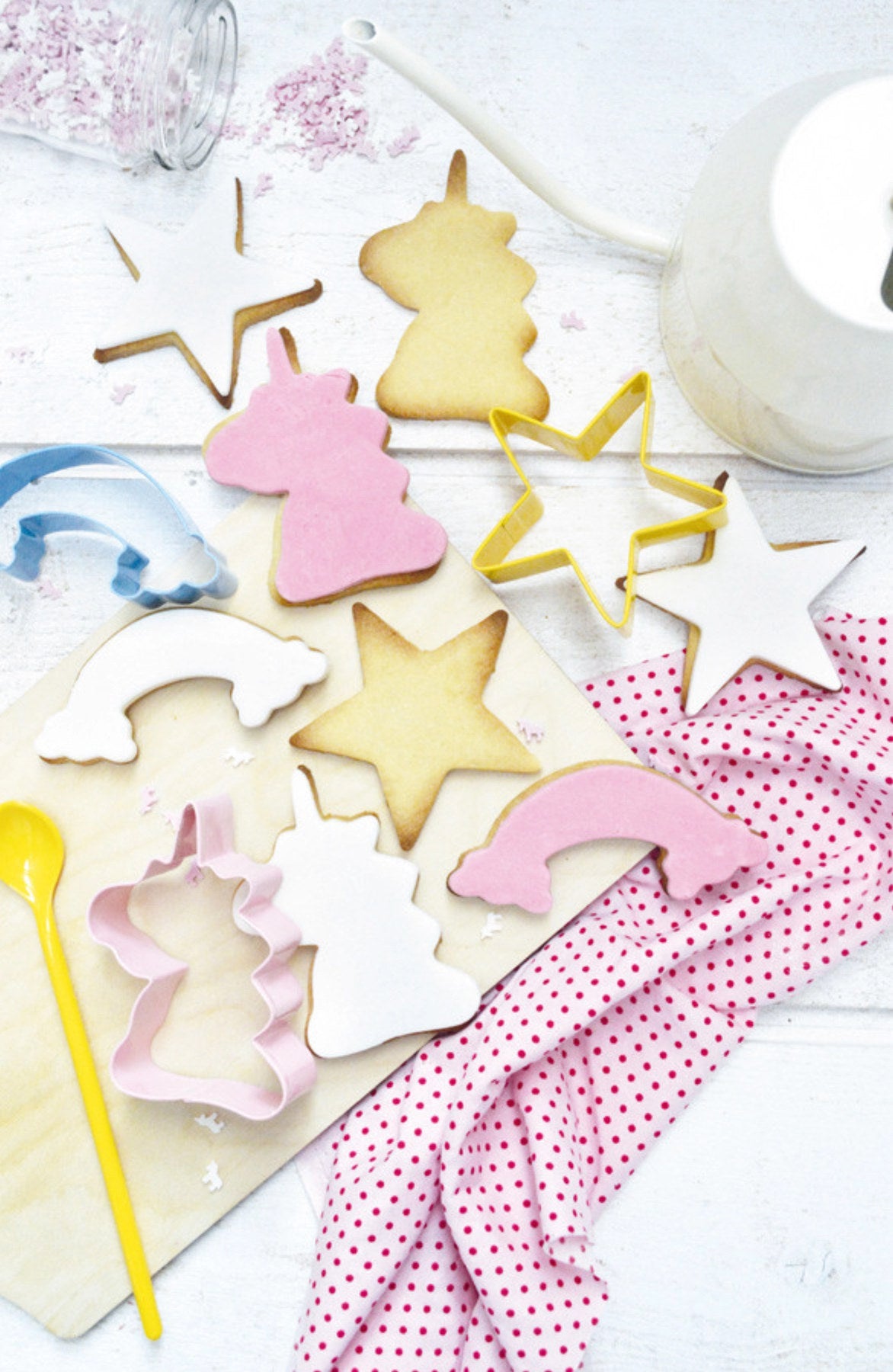 4-tlg. Set Ausstecher Einhorn in Silber präsentiert im Onlineshop von KAQTU Design AG. Ausstecher ist von Scrap Cooking