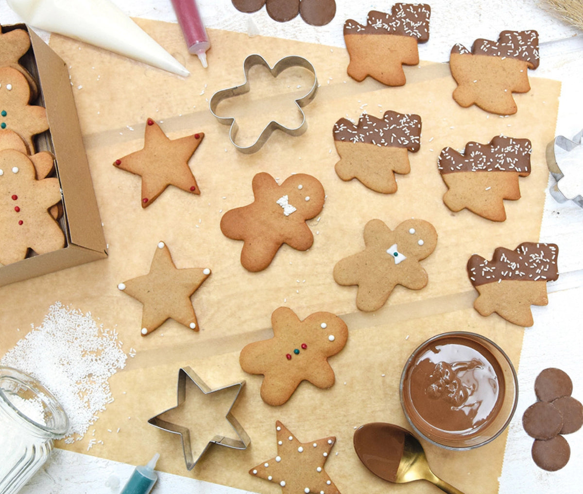 3er Set Ausstecher u. Präger Weihnachten in Silber präsentiert im Onlineshop von KAQTU Design AG. Ausstecher ist von Scrap Cooking