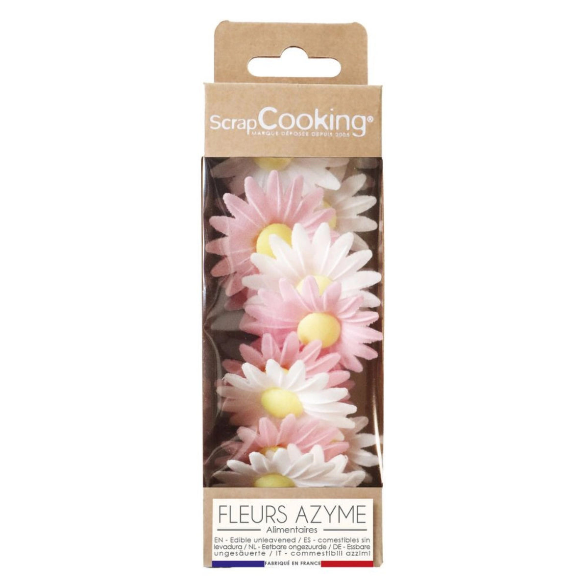 18 Stk. Zuckerfiguren essbar Gänseblümchen in Mehrfarbig präsentiert im Onlineshop von KAQTU Design AG. Zutaten ist von Scrap Cooking