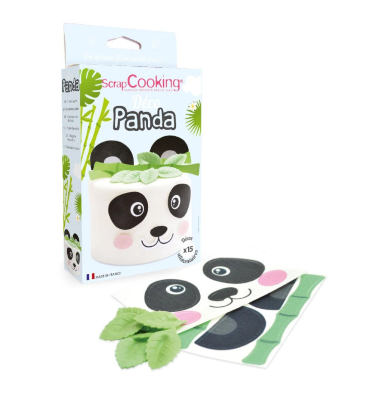 15-tlg. Set Oblaten Deko Panda in Mehrfarbig präsentiert im Onlineshop von KAQTU Design AG. Zutaten ist von Scrap Cooking